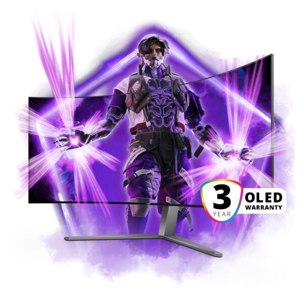 AOC Agon Pro 44.5-Inches OLED 240Hz 0.03ms Curved Gaming Monitor - Black | AG456UCZD - Image 6