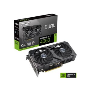 ASUS Dual GeForce RTX 4060 EVO OC Edition 8GB GDDR6 Graphics Card | 90YV0JC7-M0NA00
