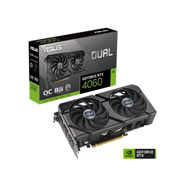 ASUS Dual GeForce RTX 4060 EVO OC Edition 8GB GDDR6 Graphics Card | 90YV0JC7-M0NA00