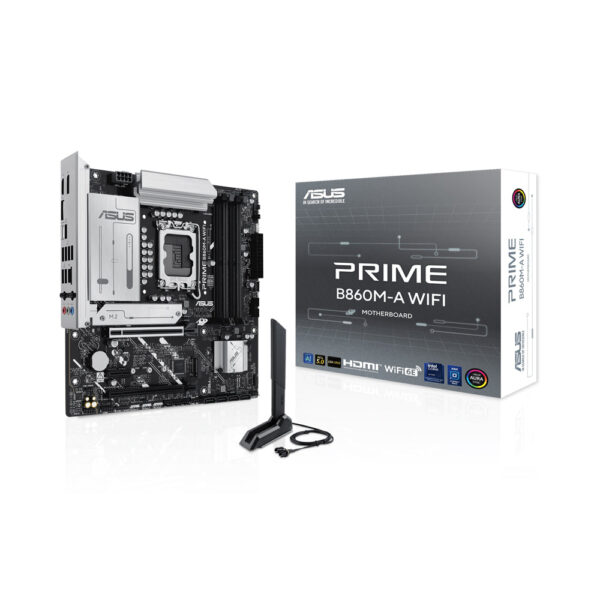 ASUS PRIME B860M-A WIFI DDR5 LGA 1851 Micro-ATX Motherboard - White | 90MB1JY0-M0EAY0 - Image 6