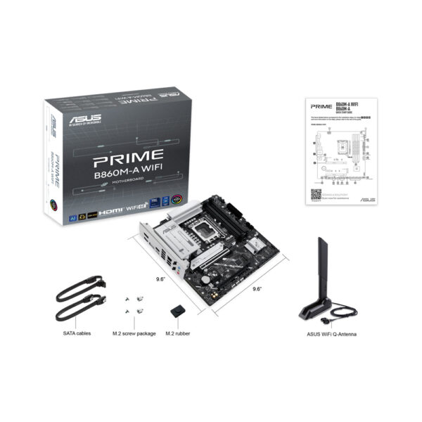 ASUS PRIME B860M-A WIFI DDR5 LGA 1851 Micro-ATX Motherboard - White | 90MB1JY0-M0EAY0 - Image 7