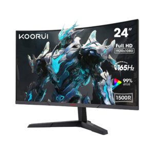 KOORUI 24-Inch Gaming Curved Monitor VA FHD 1920 x 1080 165Hz 1ms | 24E6CA