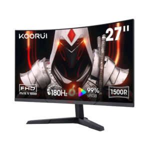 KOORUI 27-Inch Gaming Curved Monitor VA FHD 1920 x 1080 180HZ 1ms | 27E6CA