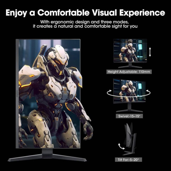 KOORUI 27-Inch Gaming Monitor IPS QHD 2560 x 1440 240Hz 1ms | 27E3QK - Image 3