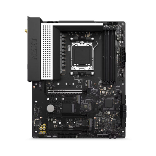 NZXT N7 B650E AM5 ATX Motherboard - White | N7-B65XT-W1 - Image 4