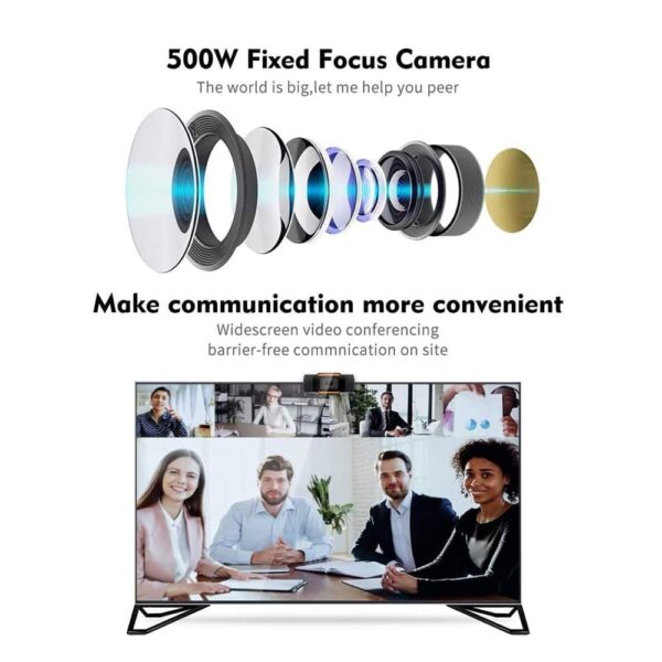 Trands 1080P Full HD Webcam - with universal clip | TR-WB895 - Image 4
